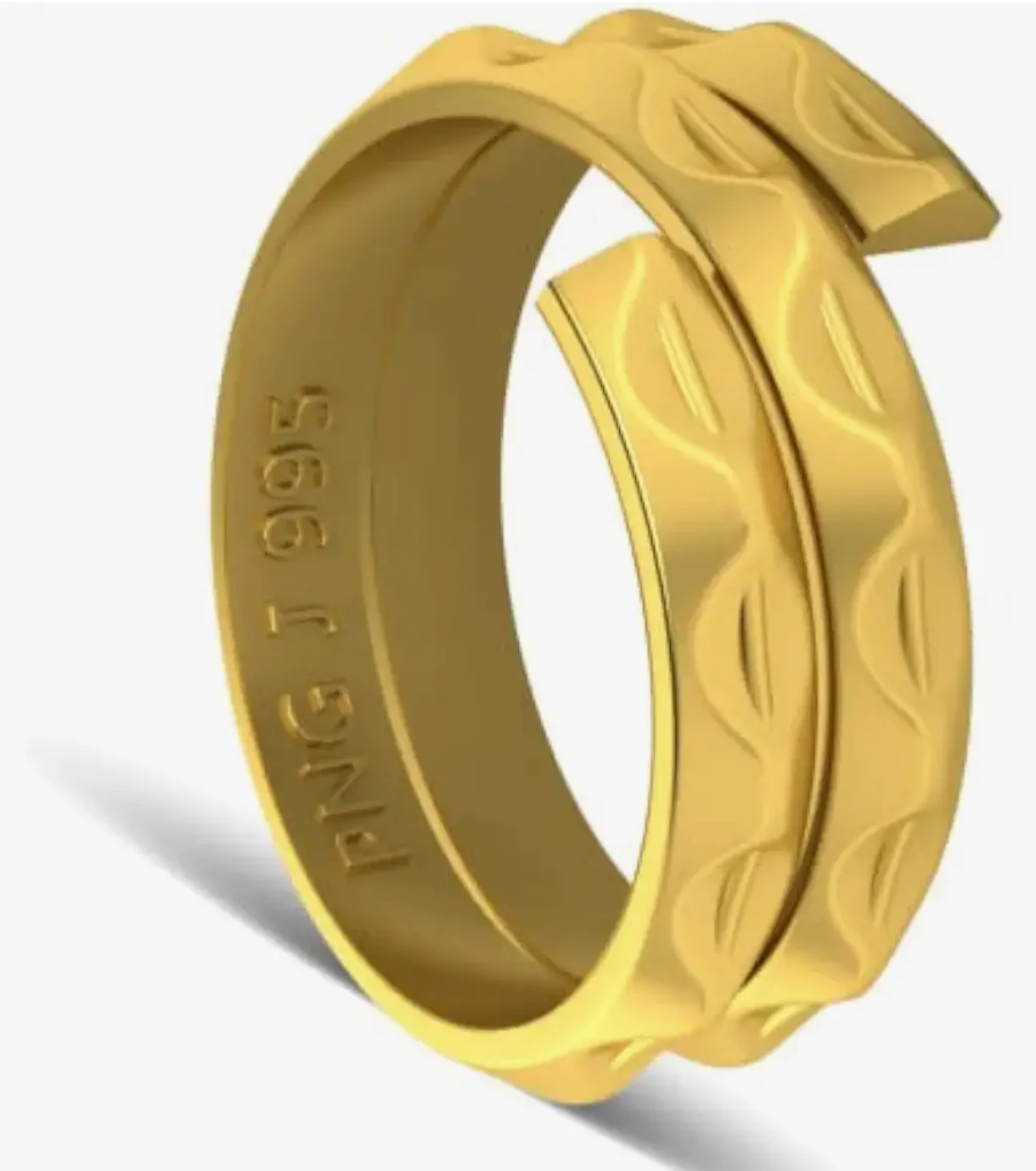 P.N.Gadgil Jewellers 1 gm Vedhani Gold Ring 24 kt (995)