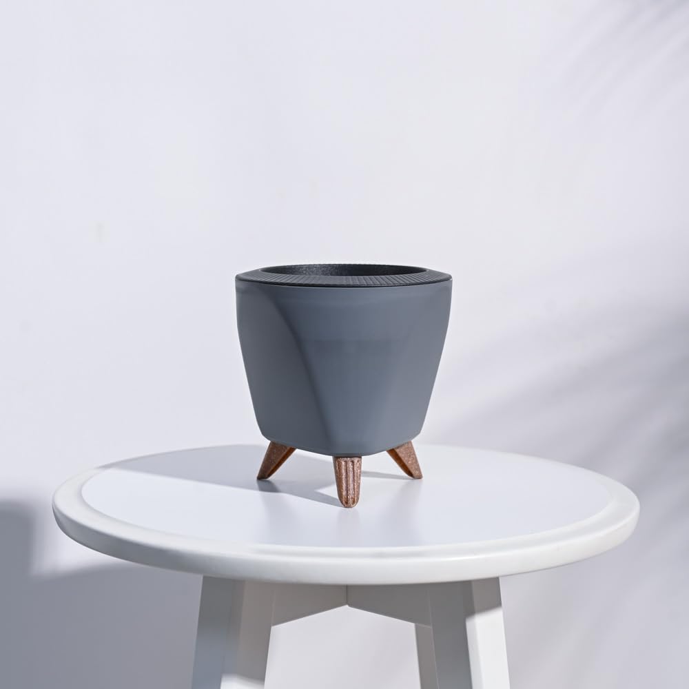 UGAOO Lagos Pot - Grey | Flower Pot for Indoor, Outdoor, Home, Garden