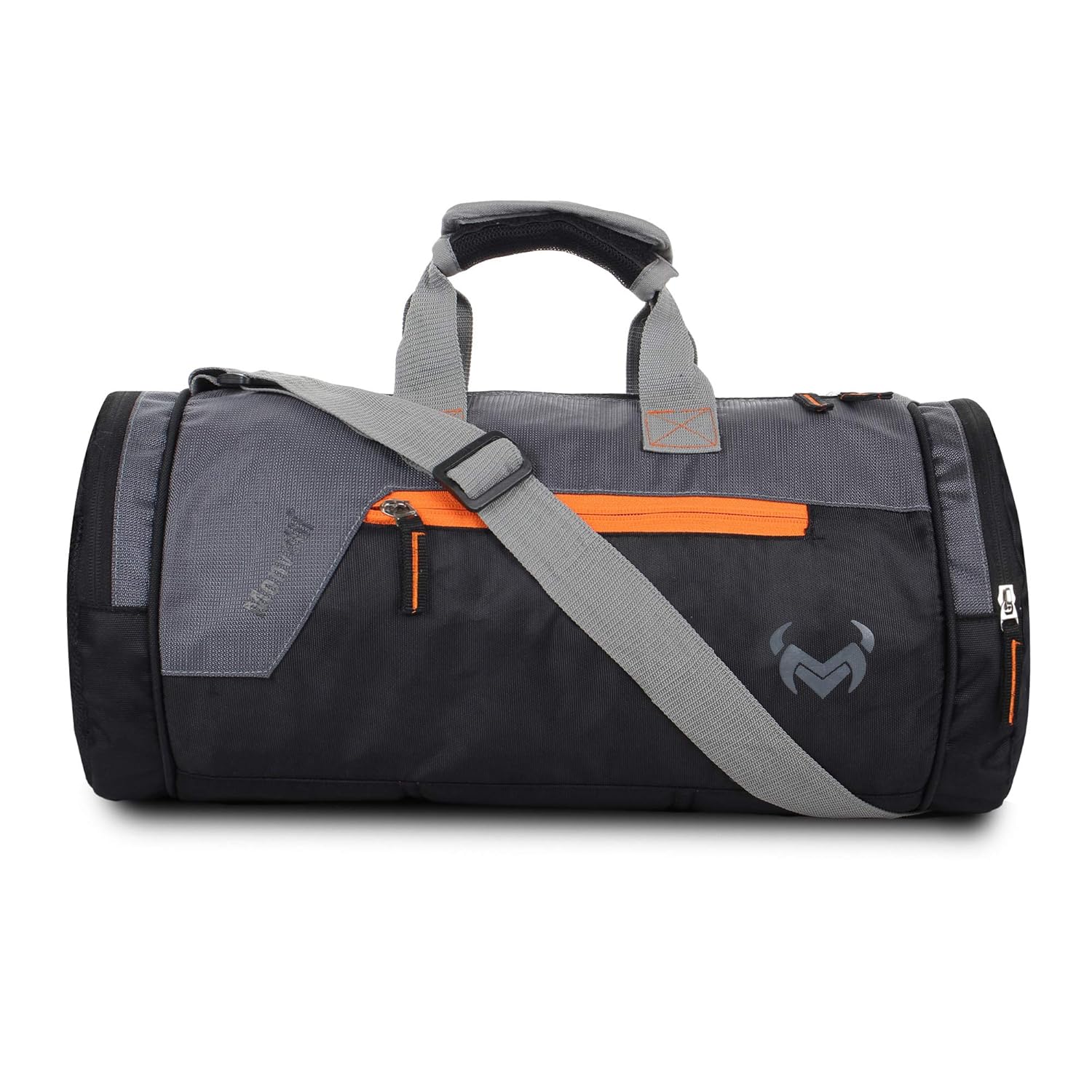 Monvelli Polyester 20 Inch Duffle Bag for Men and Women | Stylish Travel & Gym Sports Bag with Adjustable Shoulder Strap & Multiple Compartments | Lightweight & Durable