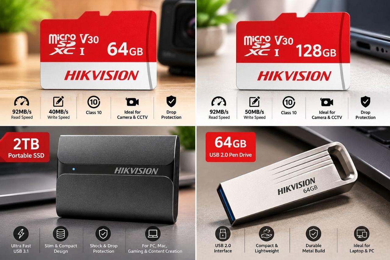 Amazon: Upto 58% OFF on HIKVISION Storage & Memory Devices