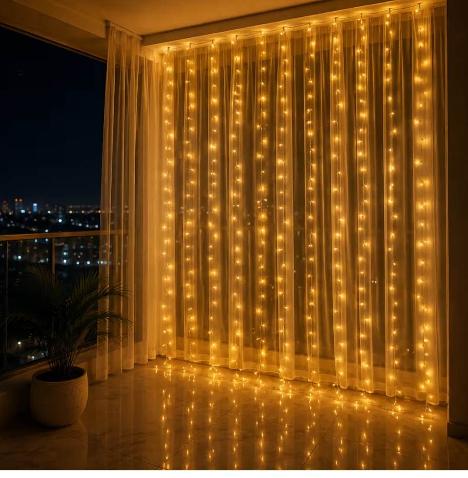 DesiDiya Pixel LED String Light (12m, Warm White, Festive Special) on Instamart: