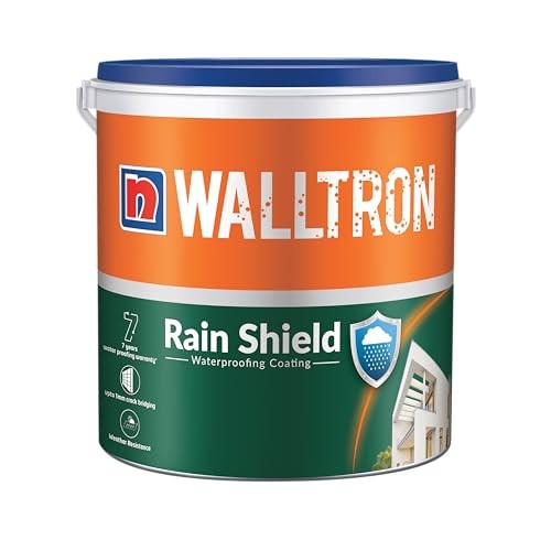 Walltron Rain Shield; Elastomeric Exterior Wall Waterproof Coating Paint (20 Litre), 7 Years Warranty