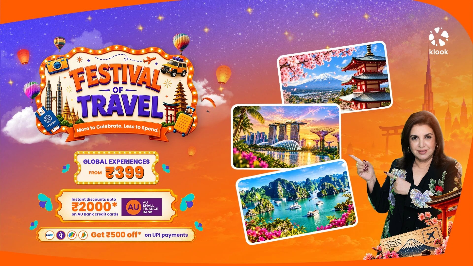 Klook Festival of Travel Sale - From Rs 399