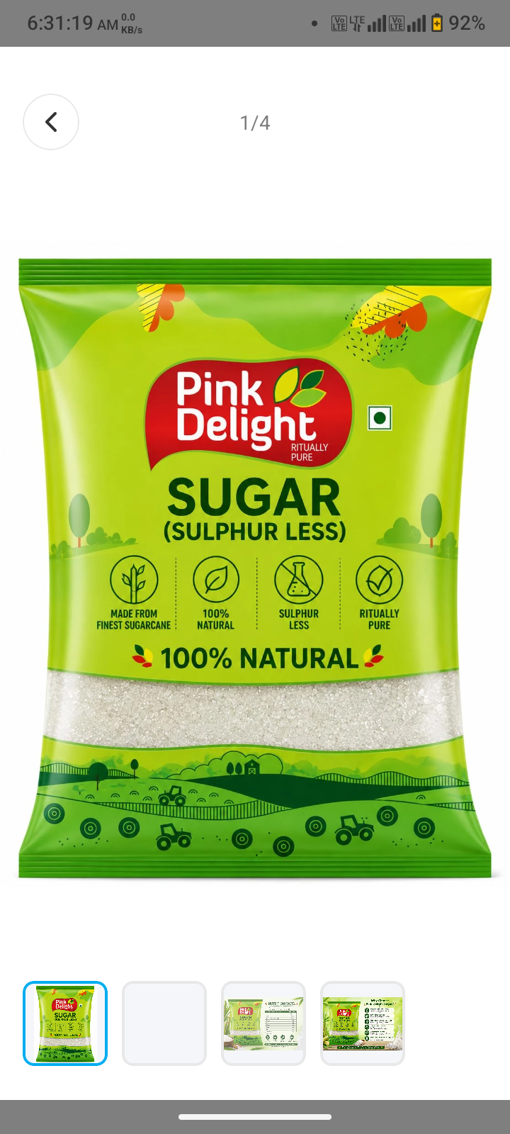 Pink delight sugar 450 gm @25.54