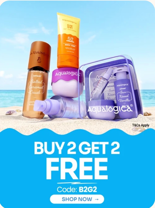 Aqualogica: Buy 2 Get 2 FREE + 1 Free Gift