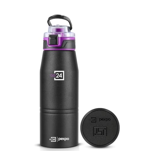 Go24 pexpo Stainless Steel 3 Layer Vacuum Insulated Water Bottle - 740ml