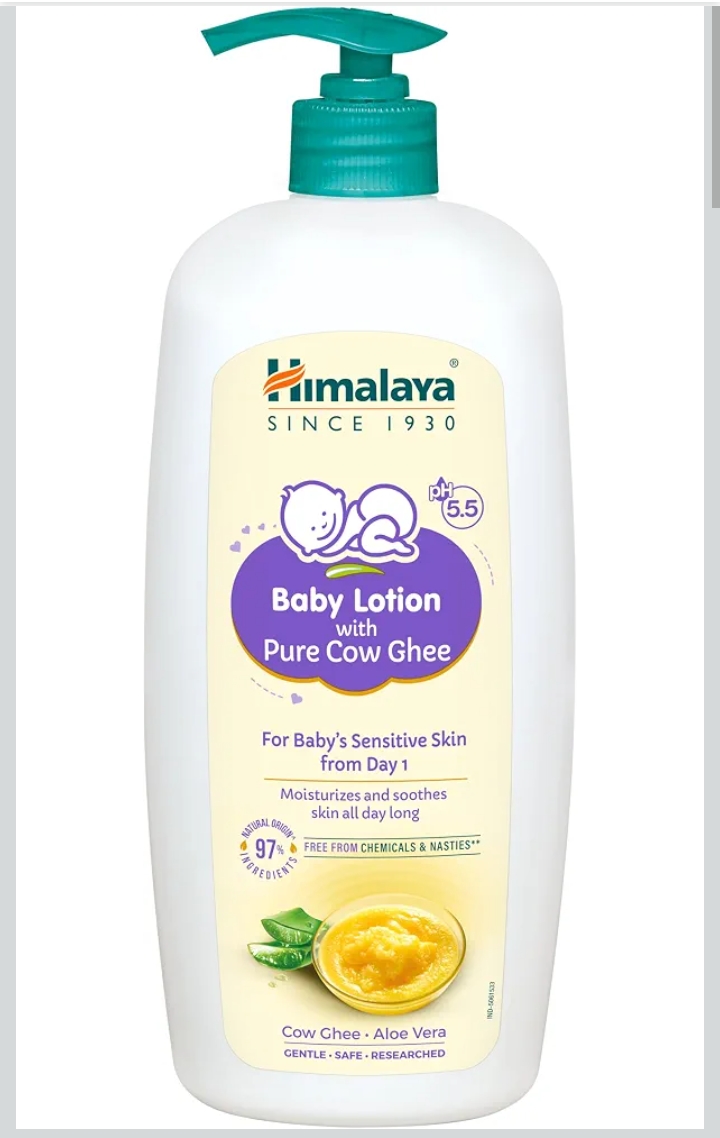 Himalaya Baby Lotion with Pure Cow Ghee 700ml| For Sensitive Skin| pH 5 ...